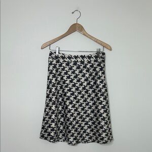 Banana Republic Black and White A-Line Skirt
